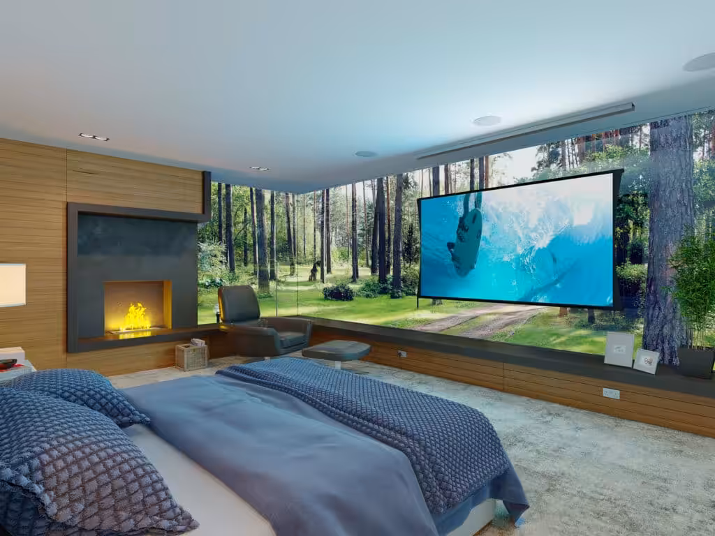 Foating Projector Screen