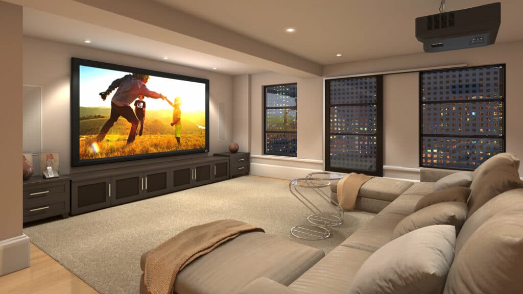 Home Theater With Projector