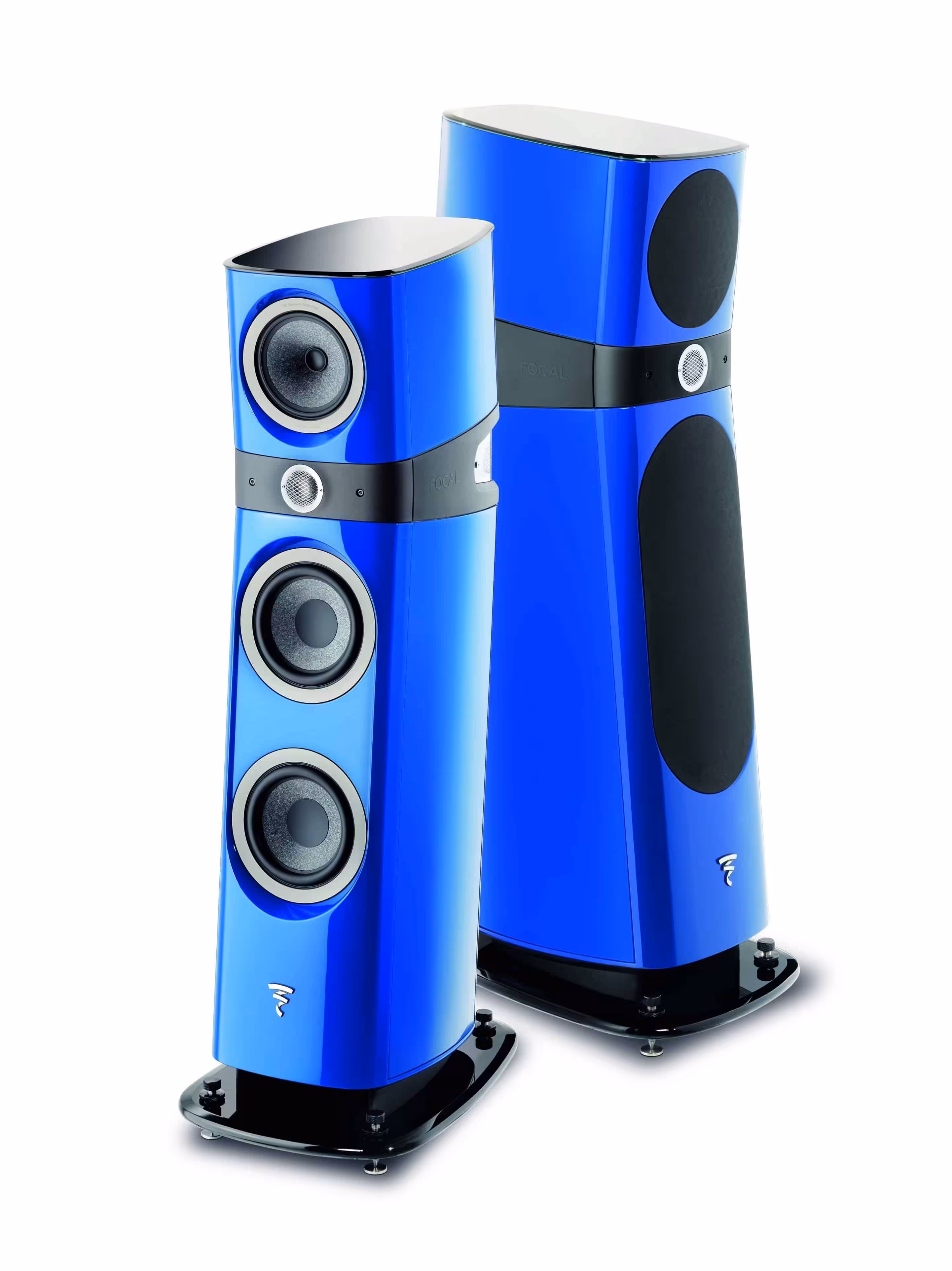 Pair of Focal Sopra N°2 speakers in metallic blue